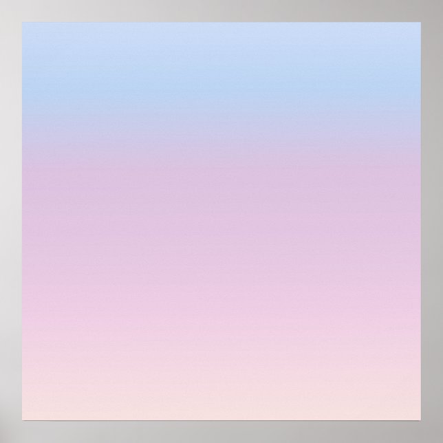 Poster Pastel Sky Gradient Minimal (Devant)