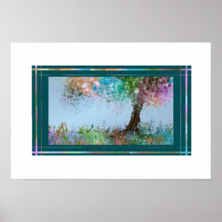 Poster Pastel Tree avec légère brise