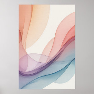 Poster Pastels Fluides