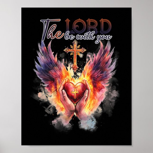 Poster Pasteur - Prier Les Mains Avant Le Sacré Coeur (Devant)