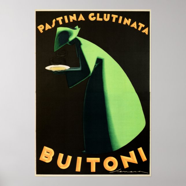 Poster PASTINA GLUTINATA BUITONI Pasta par Federico Senec (Devant)