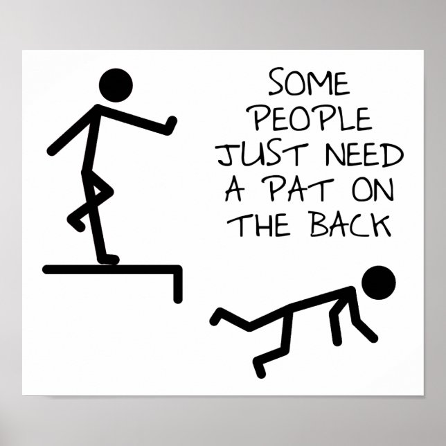 Poster Pat on the Back Funny T-shirt (Devant)