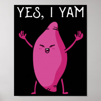 Poster Patate douce anniversaire de mariage assorti