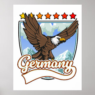 Poster Patch de voyage en Allemagne