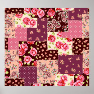 Poster Patchwork mignon Motif