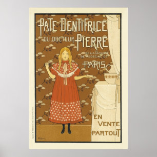 Poster Pate Dentrifice Du Doc Teur Pierre Vintage French