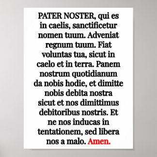 Poster Pater Noster