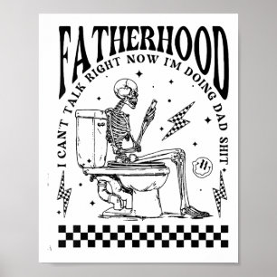 Poster Paternité de squelette Je ne peux pas parler maint