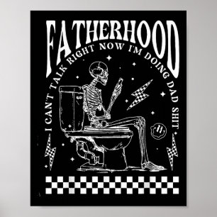 Poster Paternité squelettique Je ne peux pas parler maint