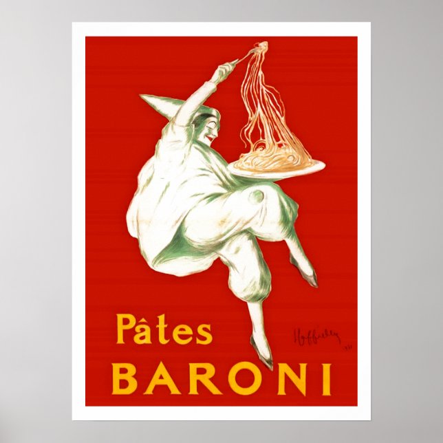 Poster Pates Baroni Cappiello Publicité Vintage (Devant)