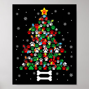 Poster Pâtes de chien de Noël Pâtes de chien de Noël Arbr