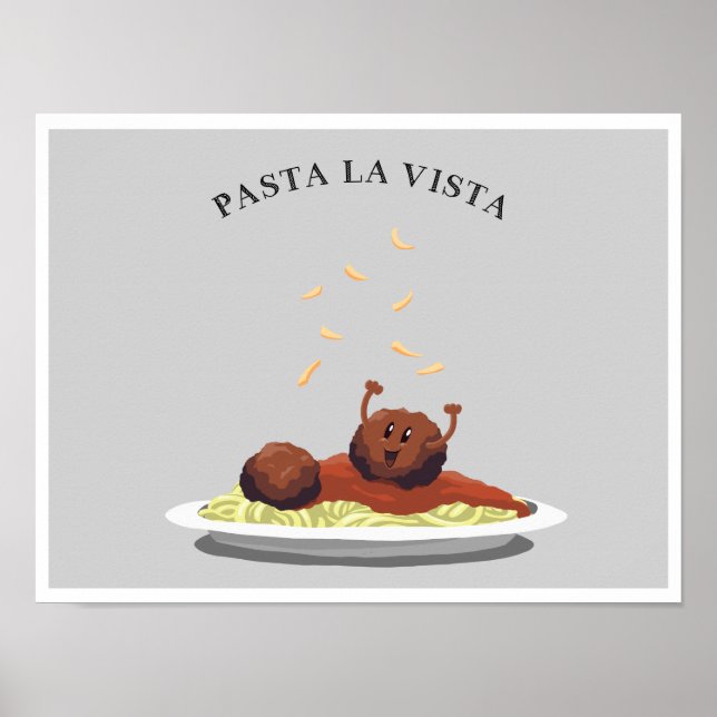 Poster Pâtes La Vista ! (Devant)
