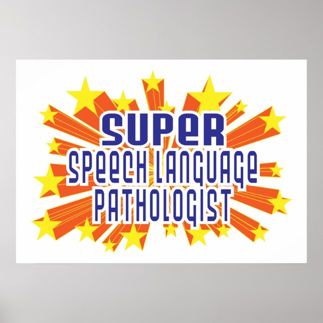Poster Pathologiste de la langue de la super parole (Devant)