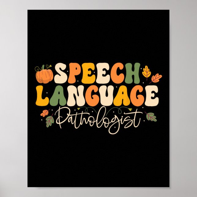 Poster Pathologiste du langage vocal Thanksg (Devant)