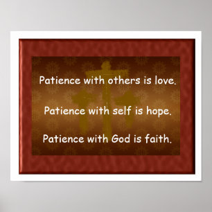 Poster Patience avec Dieu