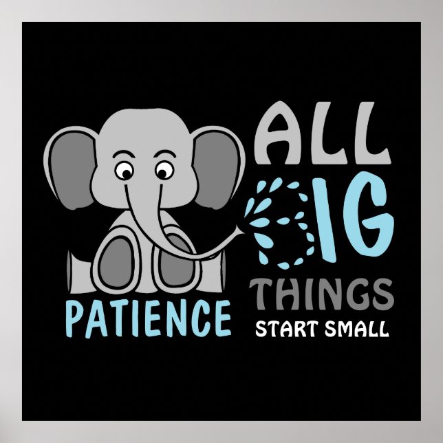 Poster Patience des éléphants (Devant)