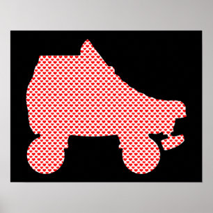 Poster patin de rouleau