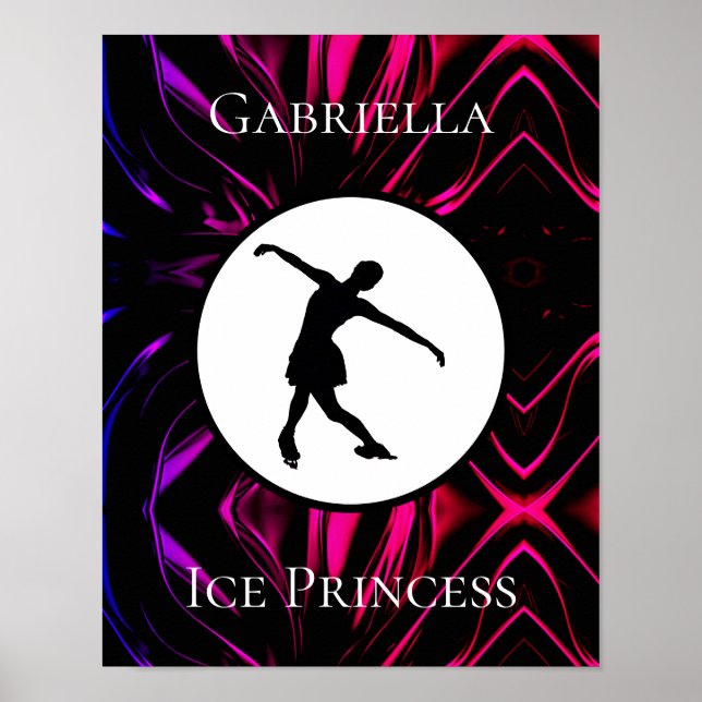 Poster Patinage artistique "Princesse de glace" Personnal (Devant)