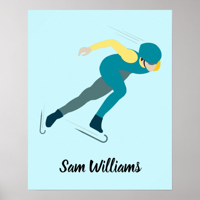 Poster Patinage de vitesse (Devant)