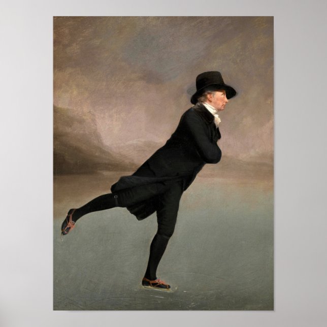 Poster Patinage sur Duddingston Loch par Henry Raeburn (Devant)