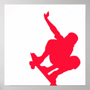 Poster Patineur rouge Scarlet