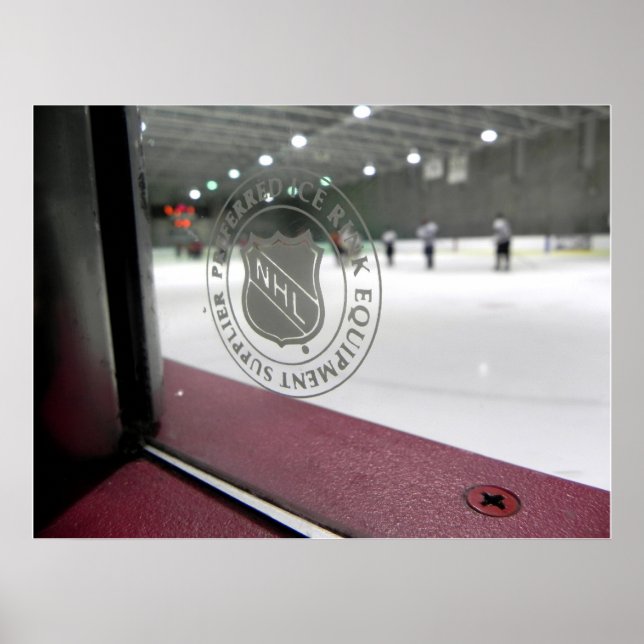 Poster patinoire de hockey (Devant)