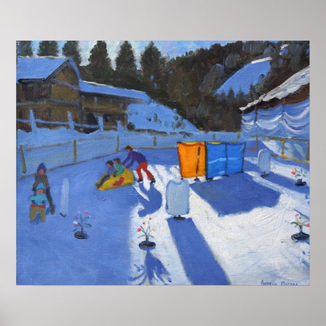 Poster patinoire pour enfants Clusaz 2014 (Devant)