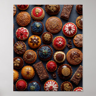 Poster Pâtisserie et cuisson