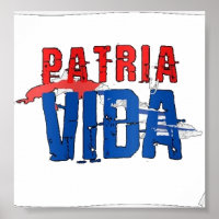 Poster Patria y vida
