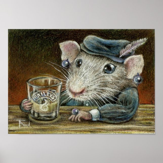 Poster Patricia the rat print (Devant)