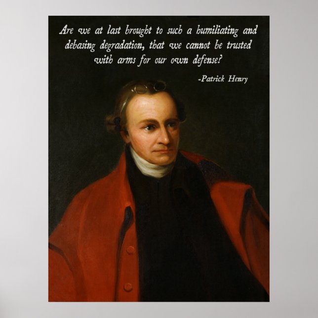 Poster Patrick Henry Deuxième amendement (Devant)
