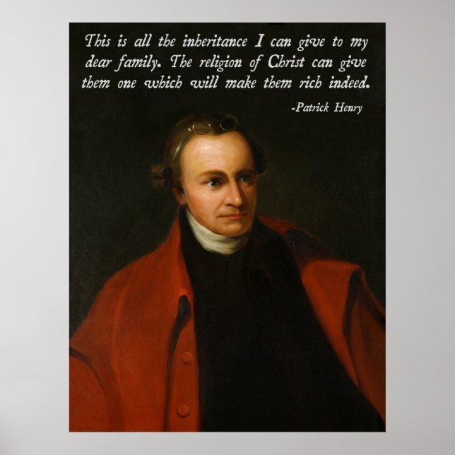 Poster Patrick Henry Jesus Citation (Devant)
