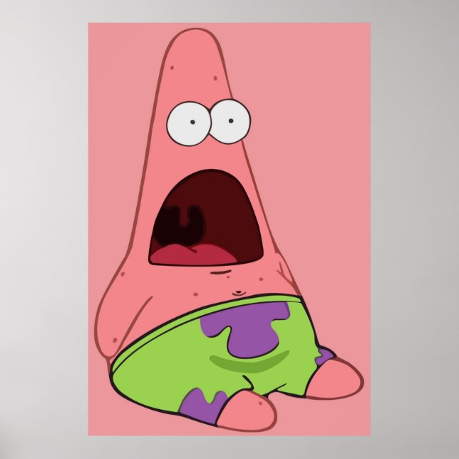 Poster Patrick surpris (Devant)