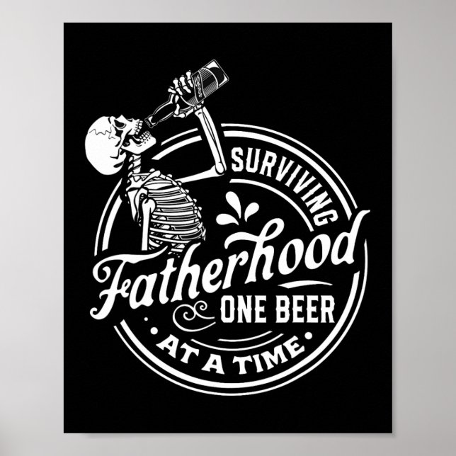 Poster Patrie Une Bière À La Fois Drôle Fête des pères (Devant)