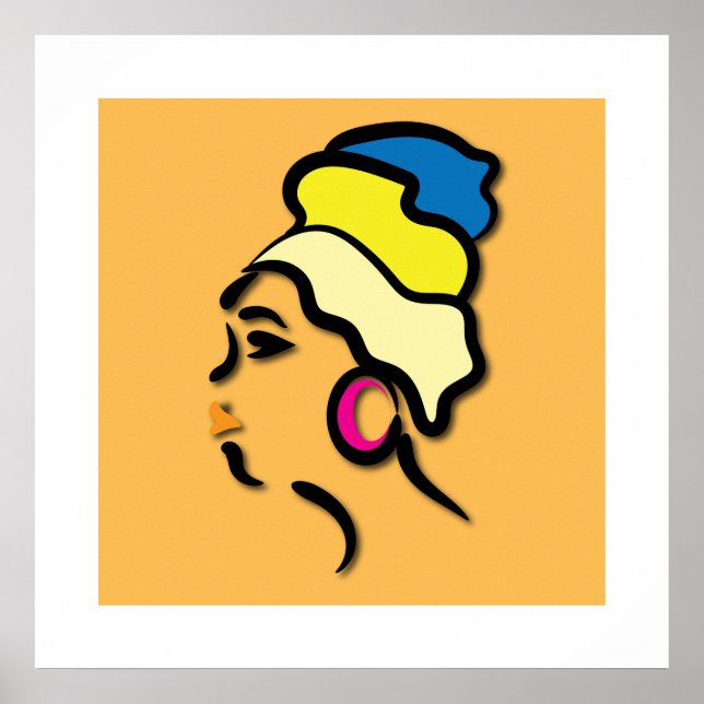 Poster Patrimoine africain contemporain et gracieux (Devant)