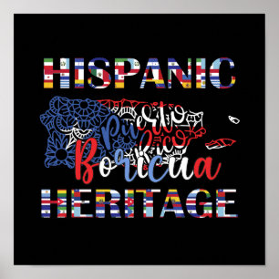 Poster Patrimoine hispanique Boricua