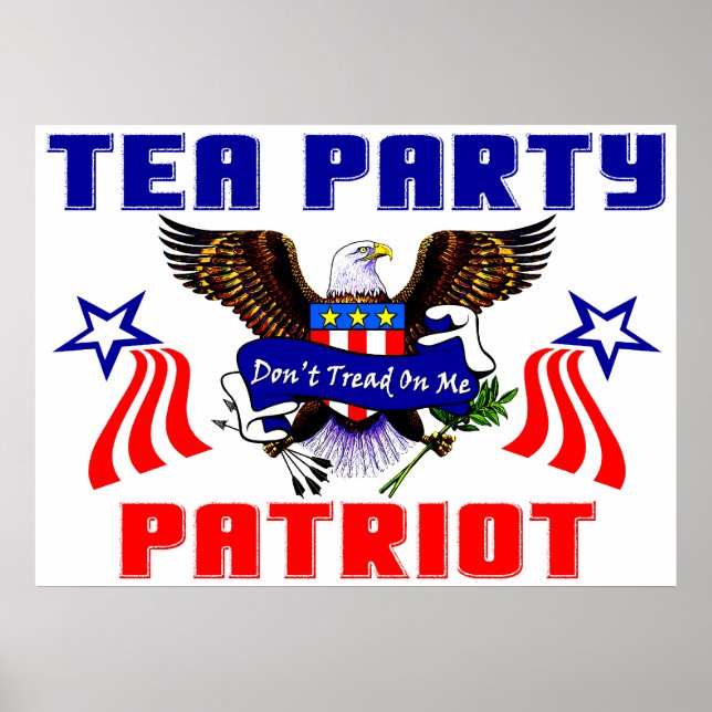 Poster Patriote du Tea Party (Devant)