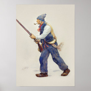 Poster Patriote Québec Rébellion 1837-1838 Henri Julien