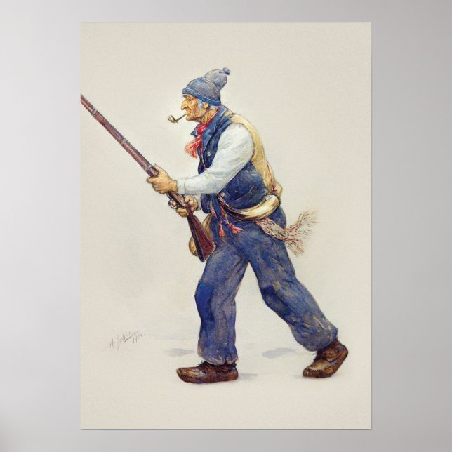 Poster Patriote Québec Rébellion 1837-1838 Henri Julien (Devant)