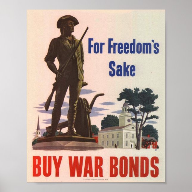 Poster patriotique 2ème guerre mondiale (Devant)