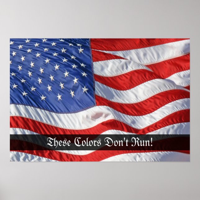 Poster Patriotique avec drapeau américain Imprimer (Devant)