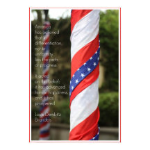 Poster patriotique de la diversité américaine