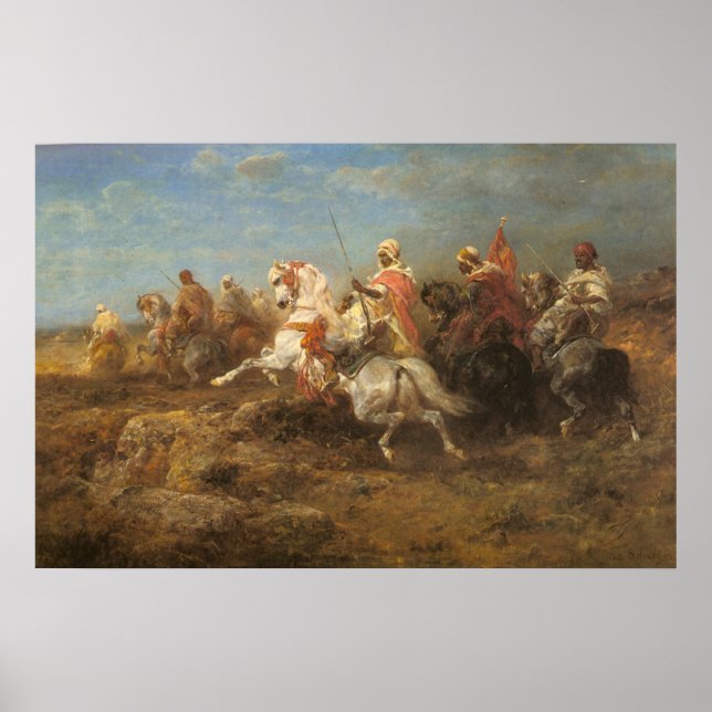 Poster Patrouille arabe Adolf Schreyer (Devant)