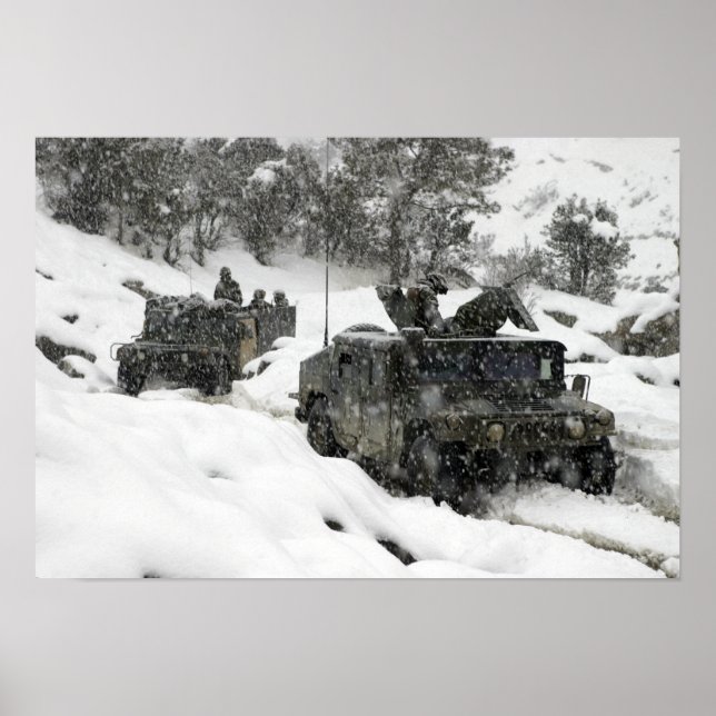 Poster patrouille des Marines américains dans le col Khow (Devant)