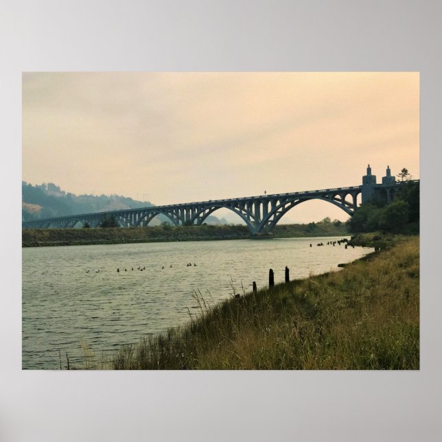 Poster Patterson Bridge, Gold Beach, Oregon (Devant)