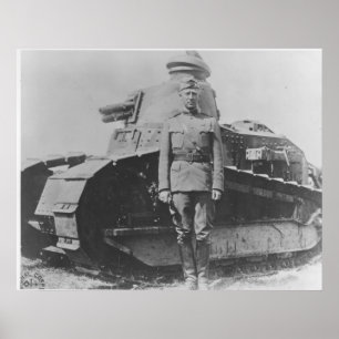 Poster Patton le commandant de réservoir