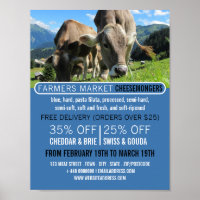 Pâturage des vaches, Publicité Cheesemonger