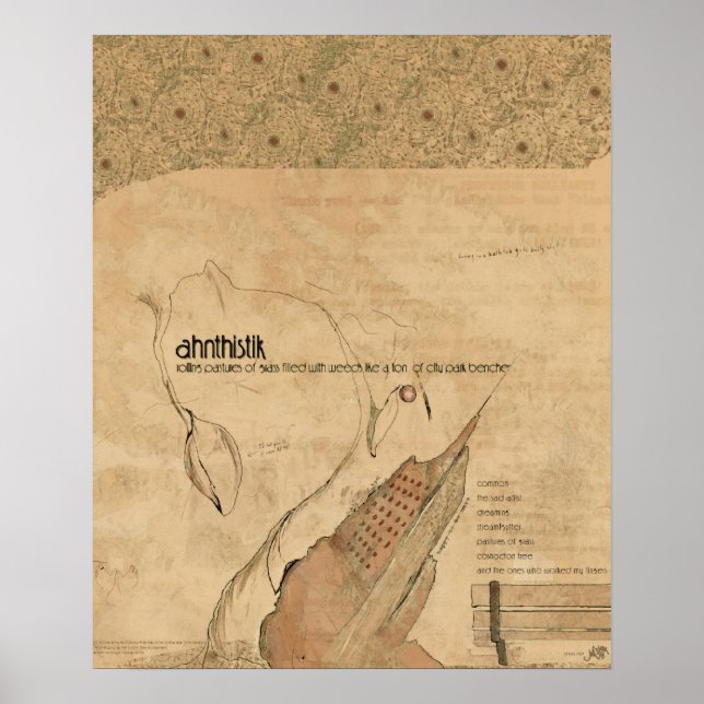 Poster Pâturages d'herbe... (Devant)