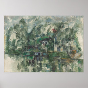 Poster Paul Cezanne At the Water's Edge, c. 1890 (oil o