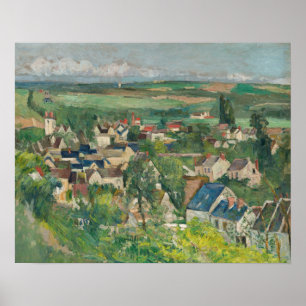 Poster Paul Cezanne - Auvers, Vue panoramique